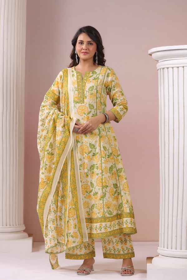 Summer Bloom A-line Suit